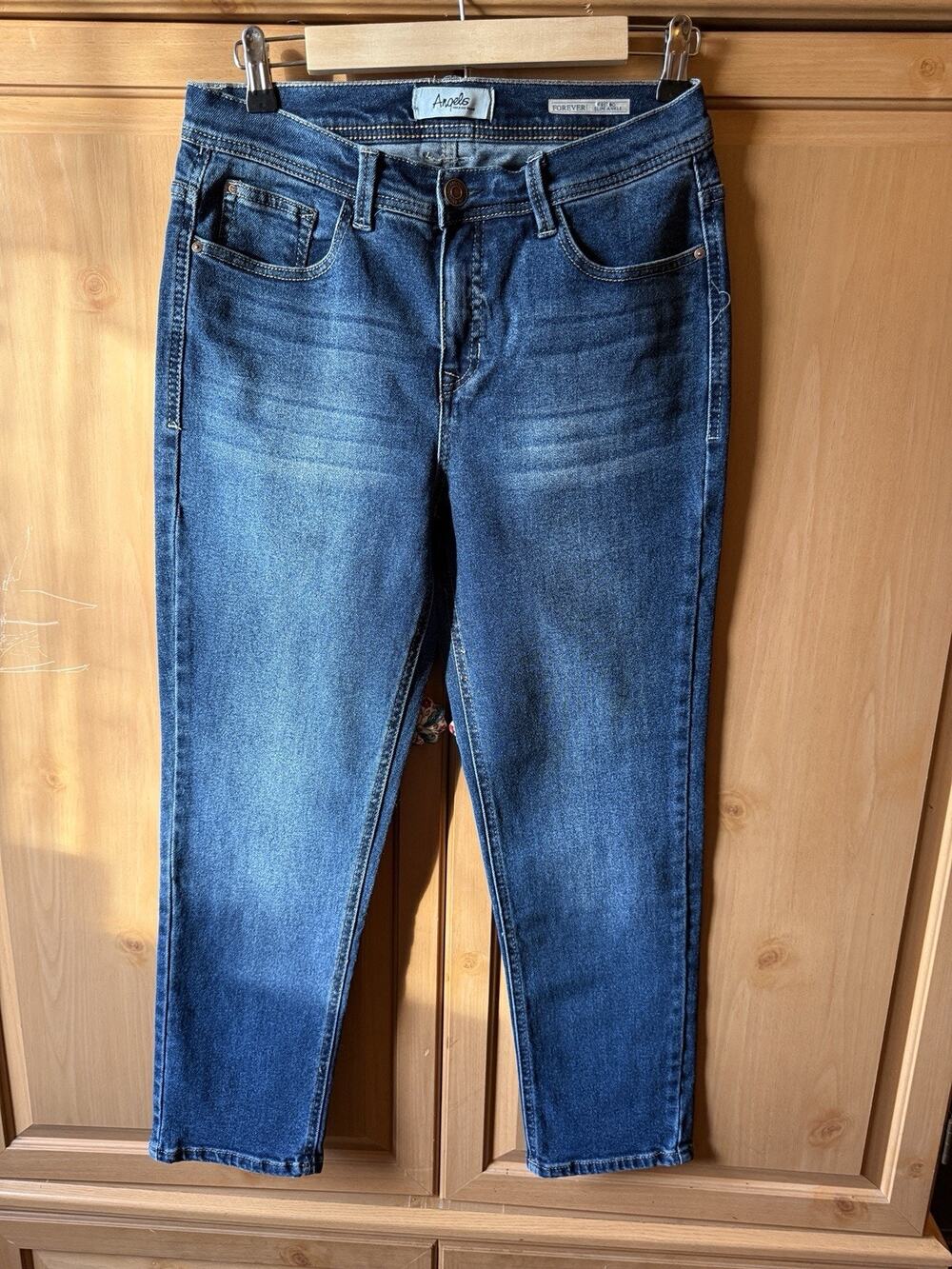 Angels Forever Young Jeans Women’s size 6 Blue Denim Ankle Slim Stretch